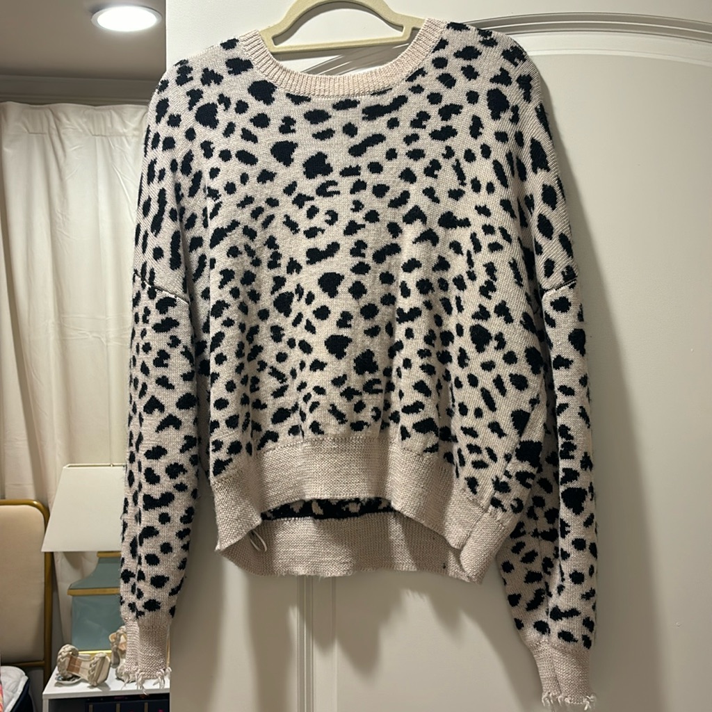 Nation Brand Distressed Sweater